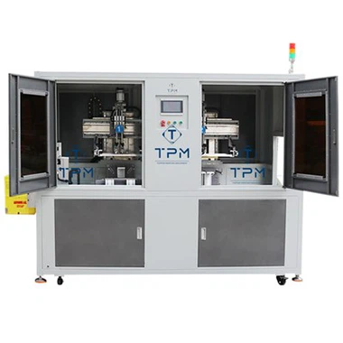 Máquina de serigrafia automática de caixa de plástico com secagem